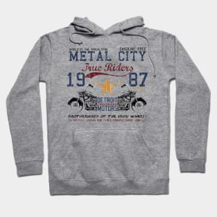 rusty motorcycle mechanic sign Hoodie